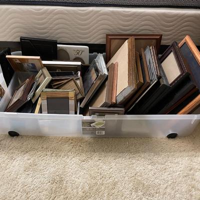 Empty Picture Frames in Varying Sizes and Styles
