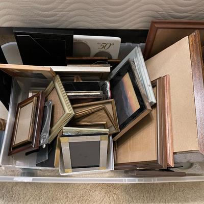 Empty Picture Frames in Varying Sizes and Styles