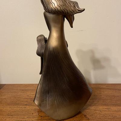 Bronze Resin Sculpture of Woman and Child by Austin Productions