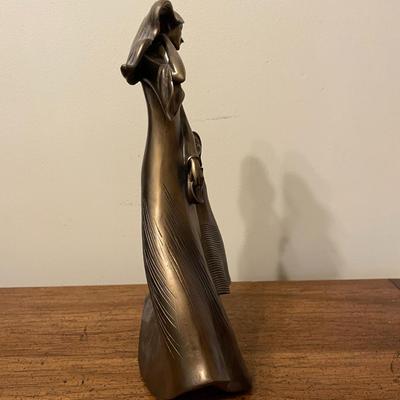 Bronze Resin Sculpture of Woman and Child by Austin Productions