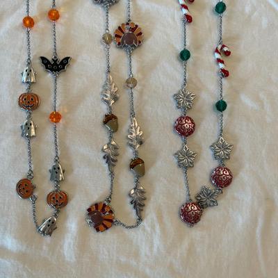 Seasonal and Themed Necklace Chains with Charms