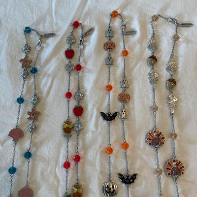 Seasonal and Themed Necklace Chains with Charms
