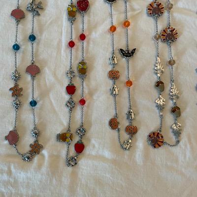 Seasonal and Themed Necklace Chains with Charms