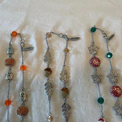 Seasonal and Themed Necklace Chains with Charms
