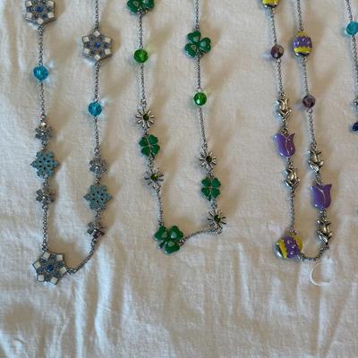 Seasonal and Themed Necklace Chains with Charms