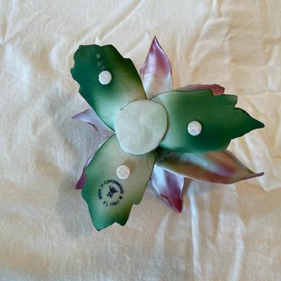 Capodimonte Porcelain Lily Flower Figurine, Made in Italy