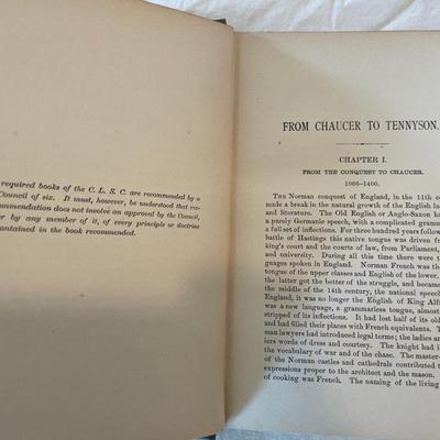 Chaucer to Tennyson by Henry A. Beers, Cambridge Literature Series
