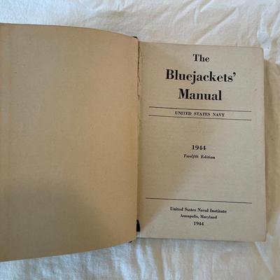 1944 Edition of ‘The Bluejackets’ Manual’ by U.S. Naval Institute