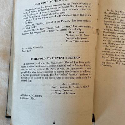 1944 Edition of ‘The Bluejackets’ Manual’ by U.S. Naval Institute