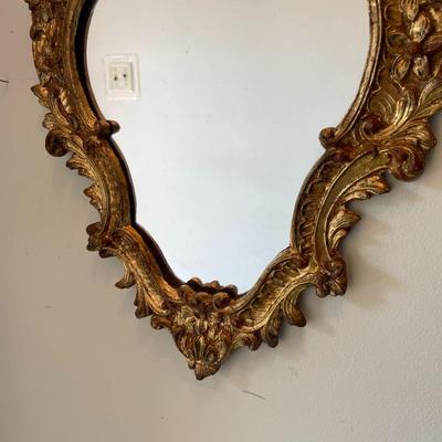 Ornate Gold Gilt Framed Wall Mirror