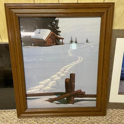 3 Framed Art Prints Featuring Scenic Landscapes