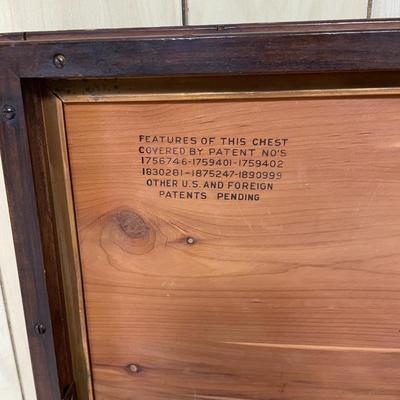 Lane Cedar Hope Chest with Ornate Design and Cedar Interior