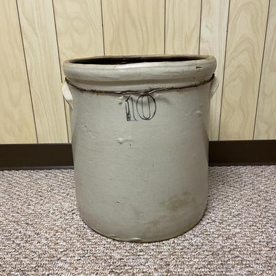 Stoneware 10-Gallon Crock