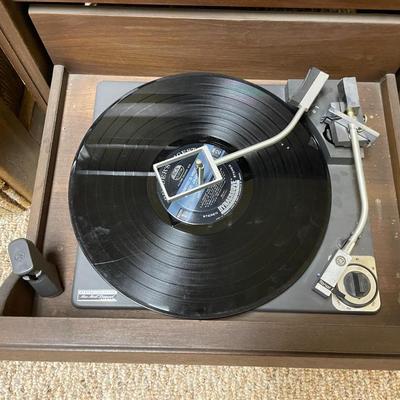 General Electric Solid State Stereo Cabinets with Record Player