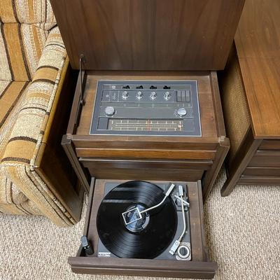 General Electric Solid State Stereo Cabinets with Record Player