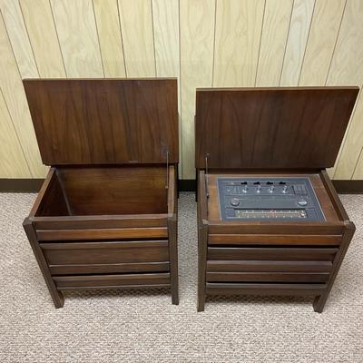 General Electric Solid State Stereo Cabinets with Record Player