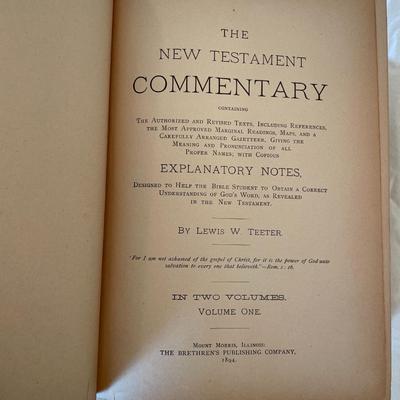 The New Testament Commentary by Lewis H. Hehlein, Volume 1