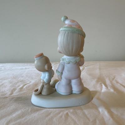 Precious Moments Figurine by Enesco Featuring Child and Toy Duck