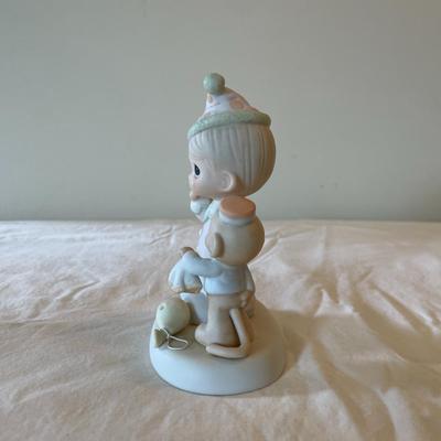Precious Moments Figurine by Enesco Featuring Child and Toy Duck