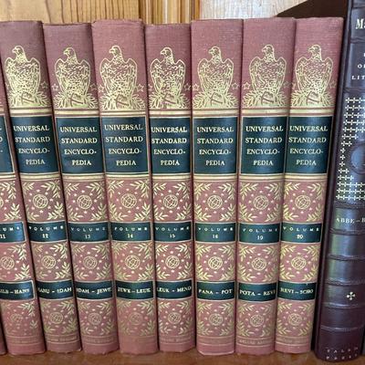Complete Set of Universal Standard Encyclopedia with Decorative Bindings