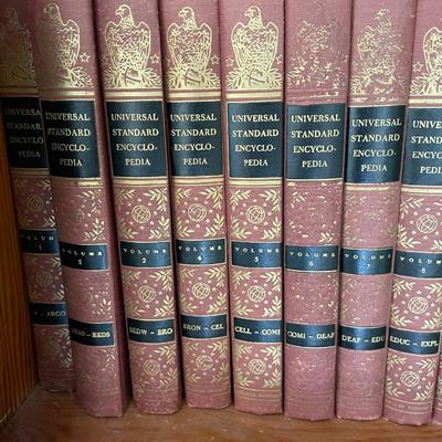 Complete Set of Universal Standard Encyclopedia with Decorative Bindings