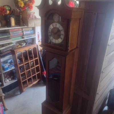 Seth Thomas Wood Case Grandfather Clock