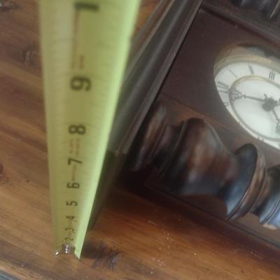 Vintage German Walnut Case Schwingungen Pro Minute Wall Clock