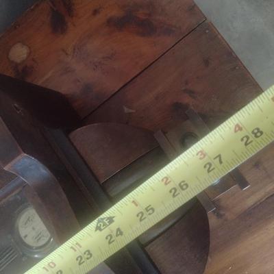 Vintage German Walnut Case Schwingungen Pro Minute Wall Clock