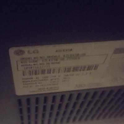 LG 42" Flat Screen TV with Remote Control