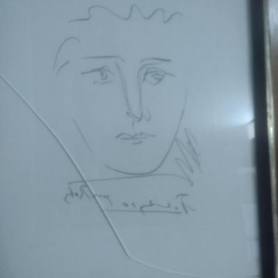 Original Etching by Pablo Picaso 'Pour Roby' with Authentication