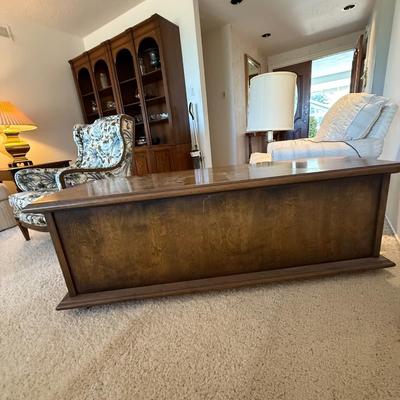 Vintage 1960s Drexel Mid-Century Low Cabinet with 2 Doors Brown