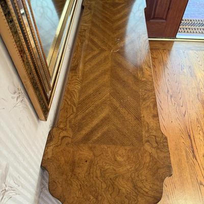 Vintage Wood Console Table 60" Rectangular Entryway with Storage