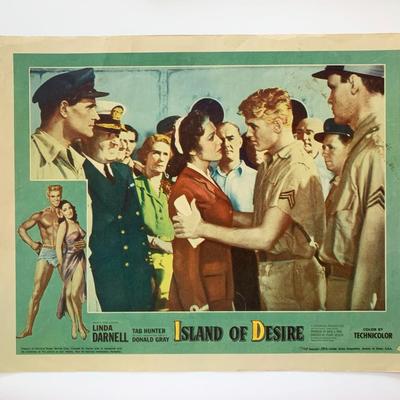 Island of Desire original 1952 vintage lobby card