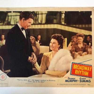 Broadway Rhythm original 1944 vintage lobby card