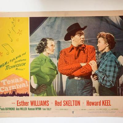 Texas Carnival original 1951 vintage lobby card
