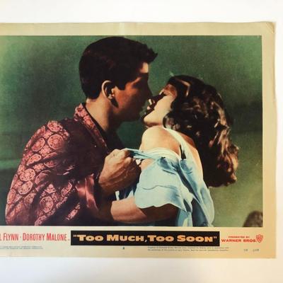 Too Much, Too Soon original 1958 vintage lobby card