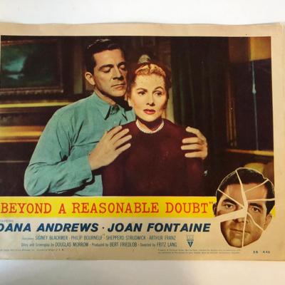 Beyond a Reasonable Doubt original 1956 vintage lobby card