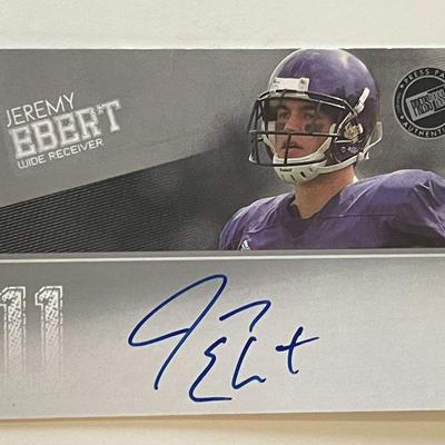 Northwestern Wildcats Jeremy Ebert signed 2012 Press Pass Authentics trading card