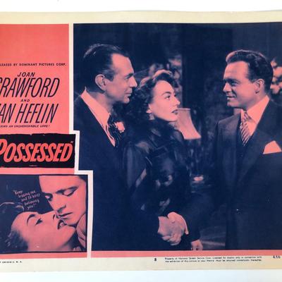 Possessed original 1956R vintage lobby card