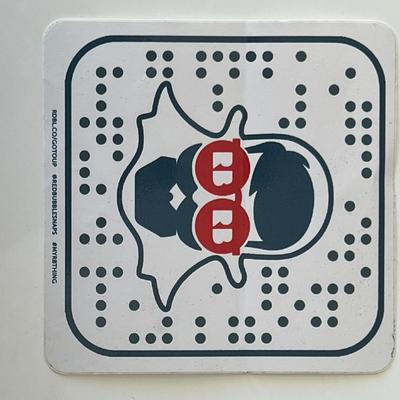 Red Bubble Snap sticker