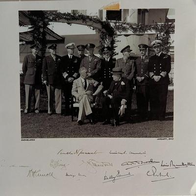 FDR/ Winston Churchill photo.6x6 inches