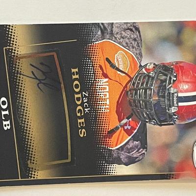 Zack Hodges signed 2015 Sage Hit #A105B trading card
