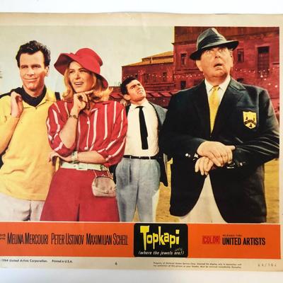 Topkapi  original 1964 vintage lobby card