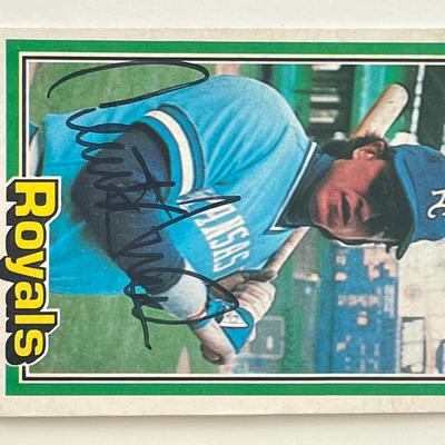 Kansas City Royals Clint Hurdle signed 1981 Donruss trading card