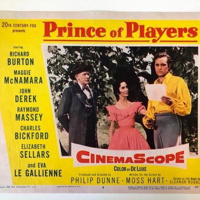 Prince of Players  original 1955 vintage lobby card
