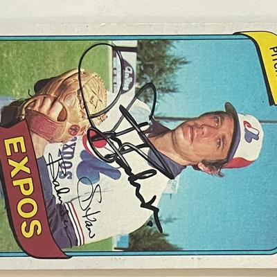 Montreal Expos Stan Bahnsen 1980 Topps #653 signed trading card