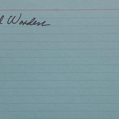 Apollo 15 Alfred Worden original signature