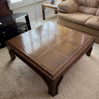 Henredon Vintage Ming Style Square Coffee Table 42"x42"