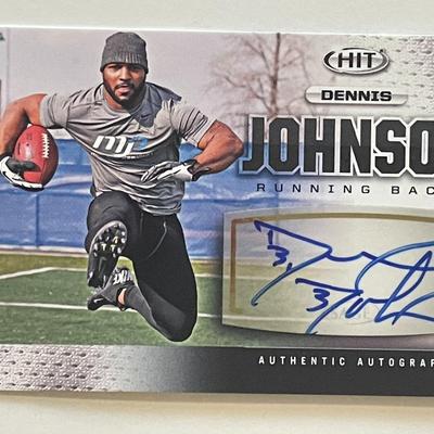 Dennis Johnson signed autograph card