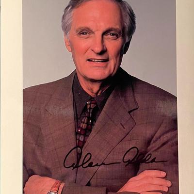 Alan Alda facsimile signed photo. 8x10 inches